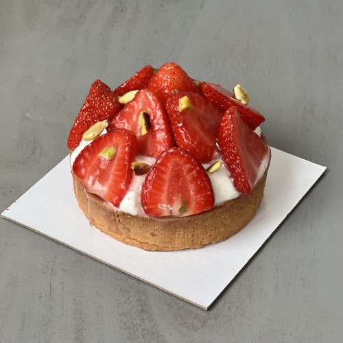 Тарталетка песочная #2390 клубника, 180 г