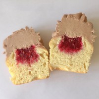 Ванильные с малиной шоколадный крем